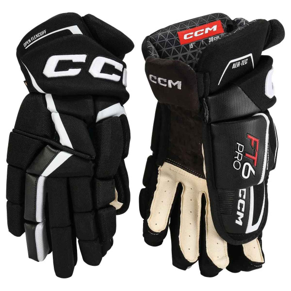 Перчатки CCM JETSPEED FT6 PRO SR (BLK/WHT 13")
