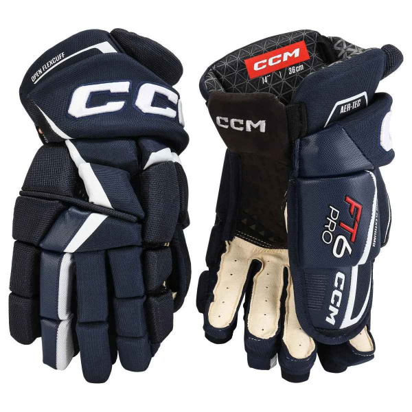 Перчатки CCM JETSPEED FT6 PRO SR (NAV/WHT 13")