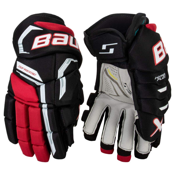 Перчатки BAUER SUPREME S26 FUSE SR (BLK/RED 13")